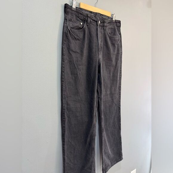 Black &Denim Ultra-High Waist Wide-Leg Jeans Size 10 EUC - Picture 3 of 5